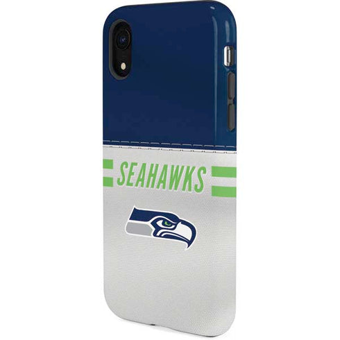 NFL Seattle Seahawks White Striped iPhone XR Pro Case
