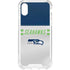 NFL Seattle Seahawks White Striped iPhone XS Clear Case