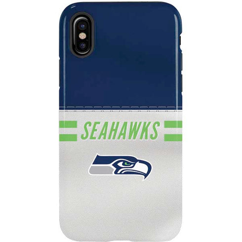 NFL Seattle Seahawks White Striped iPhone XS Pro Case