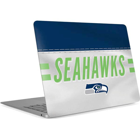 NFL Seattle Seahawks White Striped Apple MacBook Air Skin