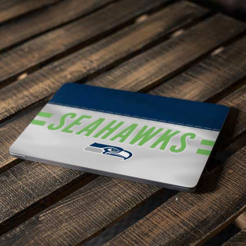 NFL Seattle Seahawks White Striped Apple MacBook Air Skin