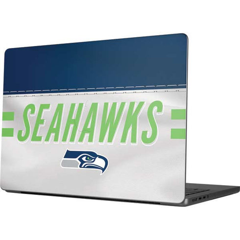 NFL Seattle Seahawks White Striped Apple MacBook Pro 14-inch Skin