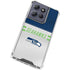 NFL Seattle Seahawks White Striped Moto G 5G (2025) Clear Case