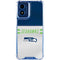 NFL Seattle Seahawks White Striped Moto G 5G (2024) Clear Case