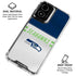 NFL Seattle Seahawks White Striped Moto G Power 5G (2024) Clear Case