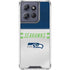 NFL Seattle Seahawks White Striped Moto G Stylus 5G (2025) Clear Case