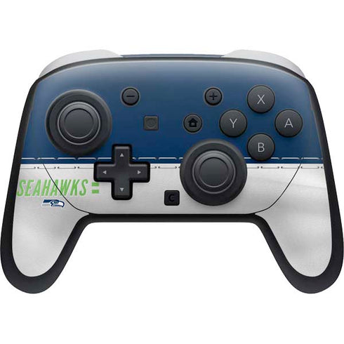 NFL Seattle Seahawks White Striped Nintendo Skins