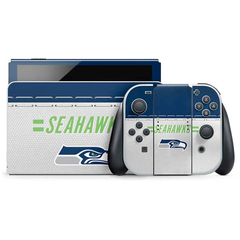 NFL Seattle Seahawks White Striped Nintendo Skins