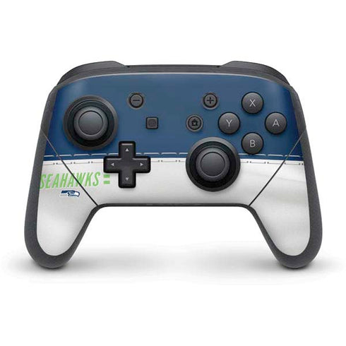 NFL Seattle Seahawks White Striped Nintendo Skins