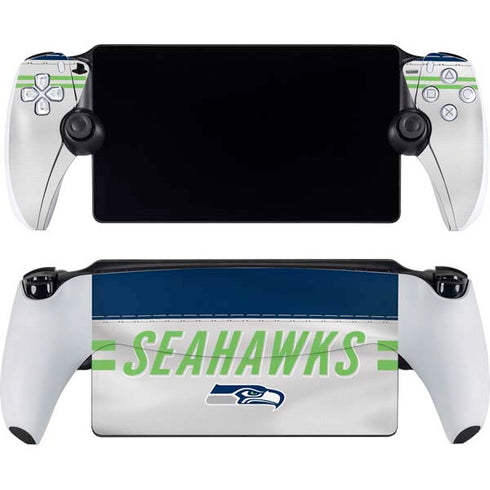 NFL Seattle Seahawks White Striped PlayStation Portal Remote Player Skin