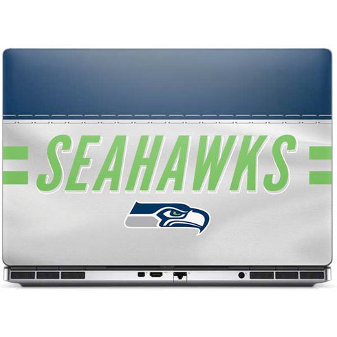 NFL Seattle Seahawks White Striped Dell Precision Skin