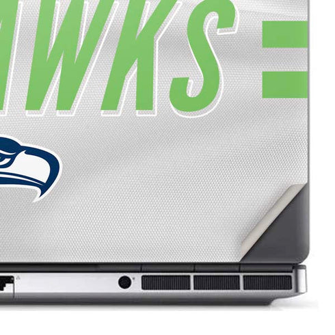 NFL Seattle Seahawks White Striped Dell Precision Skin