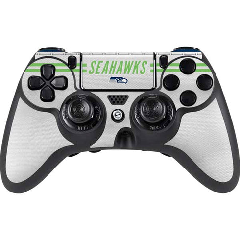 NFL Seattle Seahawks White Striped PlayStation PS4 Skins