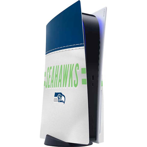 NFL Seattle Seahawks White Striped PlayStation PS5 Skins
