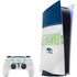 NFL Seattle Seahawks White Striped PlayStation PS5 Skins