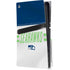 NFL Seattle Seahawks White Striped PS5 Pro Disk Console Skin