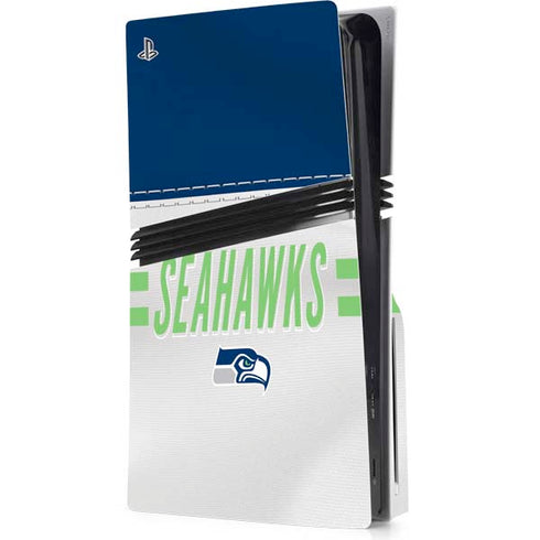 NFL Seattle Seahawks White Striped PlayStation PS5 Skins