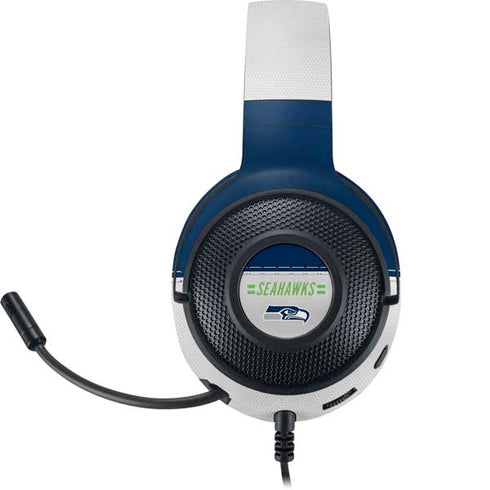 NFL Seattle Seahawks White Striped Razer Kraken X Skin