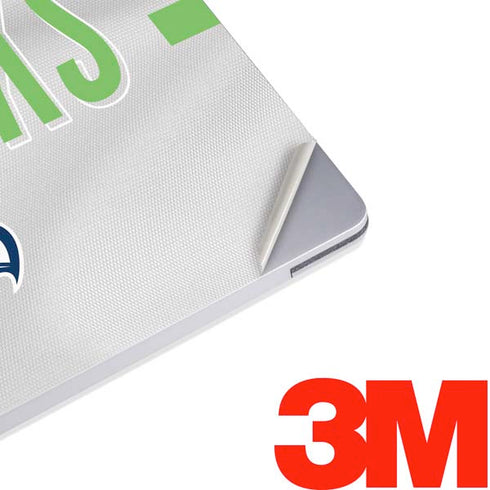 NFL Seattle Seahawks White Striped Surface Laptop 3 13.5in Skin