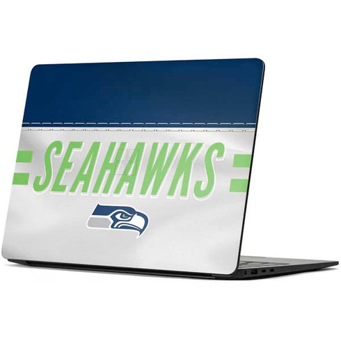 NFL Seattle Seahawks White Striped Surface Laptop 7 13.8in Skin