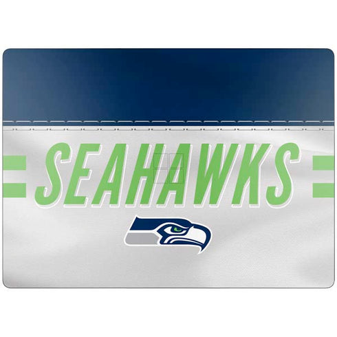 NFL Seattle Seahawks White Striped Surface Laptop 7 13.8in Skin