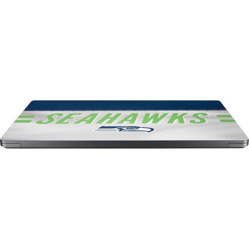 NFL Seattle Seahawks White Striped Surface Laptop 7 13.8in Skin