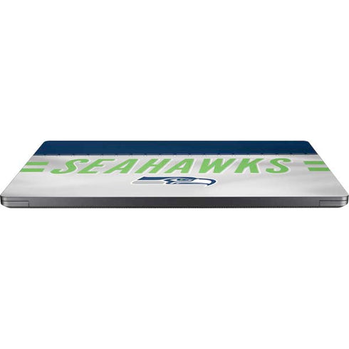 NFL Seattle Seahawks White Striped Surface Laptop 7 15in Skin