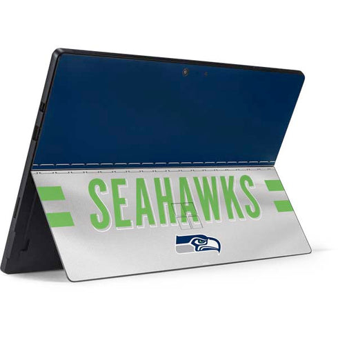 NFL Seattle Seahawks White Striped Surface Pro 7 Skin