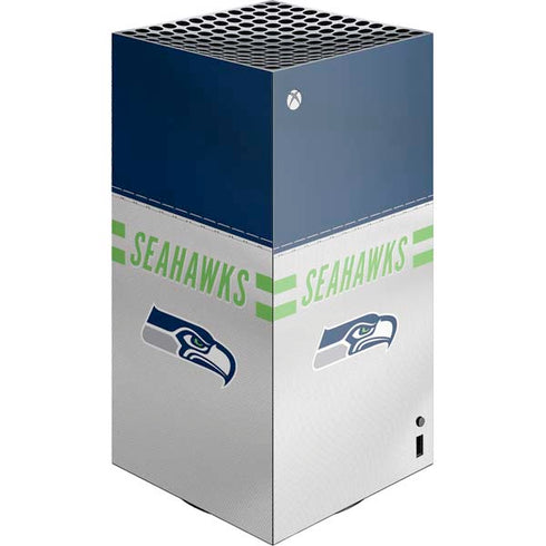 NFL Seattle Seahawks White Striped XBox Series X Digital Edition Console Skin