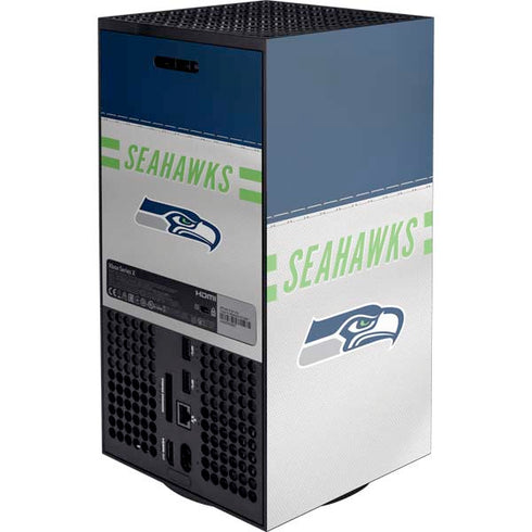 NFL Seattle Seahawks White Striped XBox Series X Digital Edition Console Skin