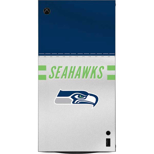 NFL Seattle Seahawks White Striped XBox Series X Digital Edition Console Skin