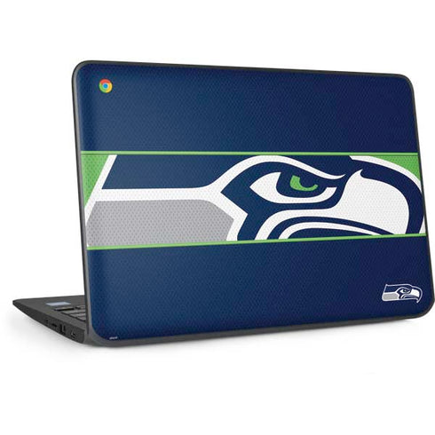NFL Seattle Seahawks Zone Block HP Chromebook Skin