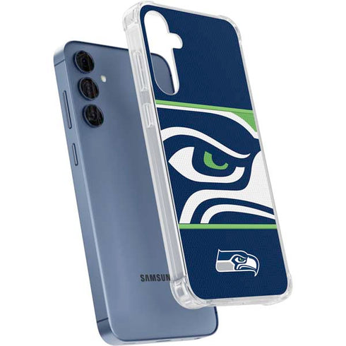 NFL Seattle Seahawks Zone Block Galaxy A35 5G Clear Case