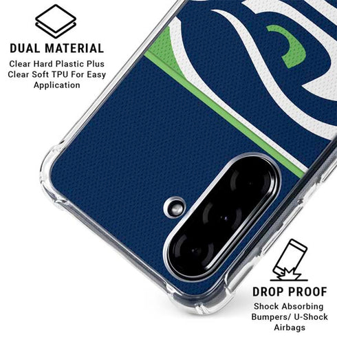 NFL Seattle Seahawks Zone Block Galaxy A36 5G Clear Case