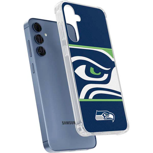 NFL Seattle Seahawks Zone Block Galaxy A55 5G Clear Case