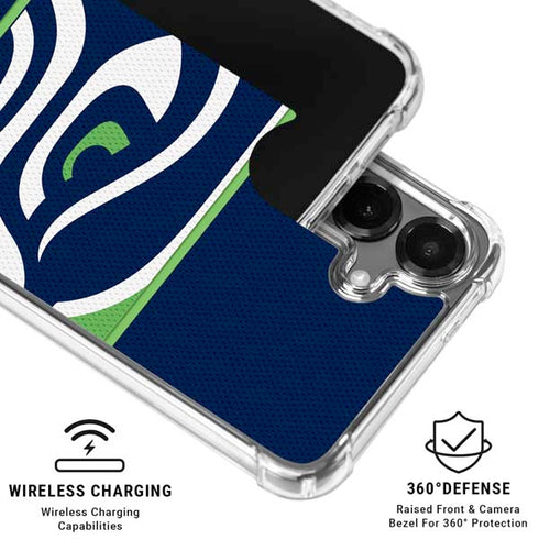 NFL Seattle Seahawks Zone Block Galaxy S26 Plus Clear Case