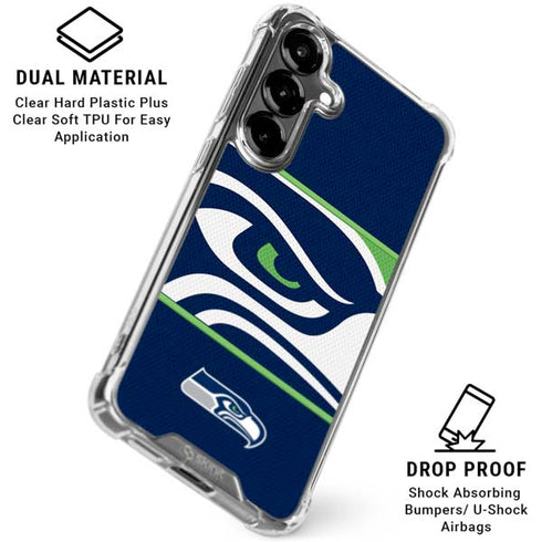 NFL Seattle Seahawks Zone Block Galaxy S26 Plus Clear Case