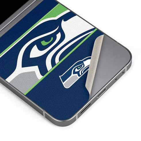 NFL Seattle Seahawks Zone Block Galaxy Z Flip6 Skin