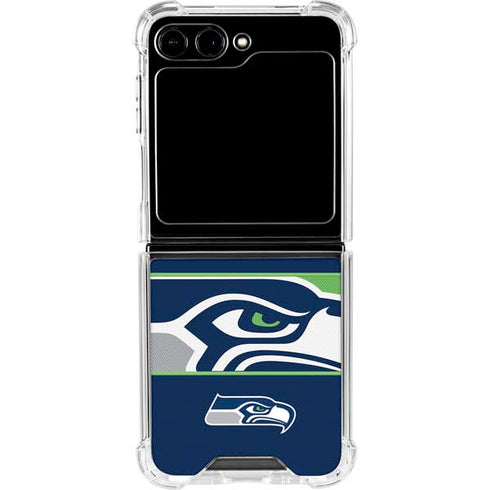 NFL Seattle Seahawks Zone Block Galaxy Z Flip6 Clear Case