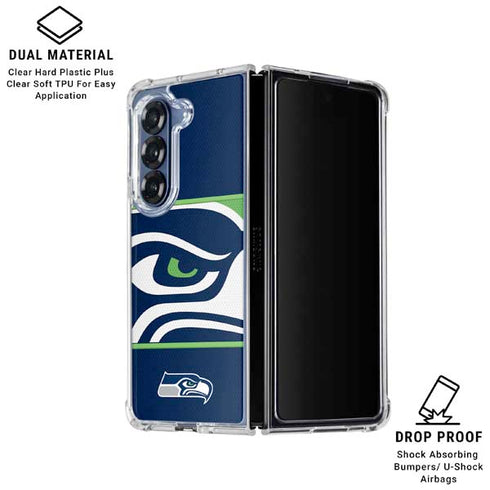 NFL Seattle Seahawks Zone Block Galaxy Z Fold6 Clear Case