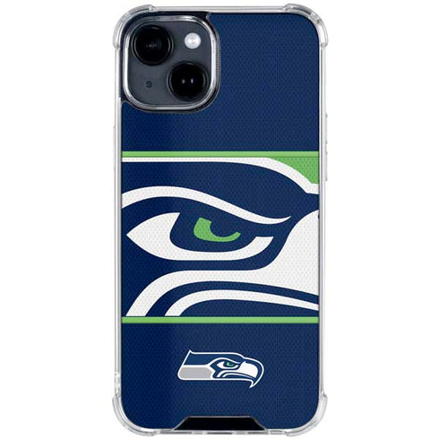 NFL Seattle Seahawks Zone Block iPhone 15 Clear Case