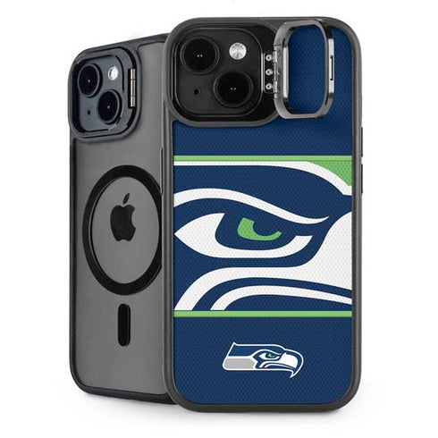 NFL Seattle Seahawks Zone Block iPhone 15 Plus Kickstand Case