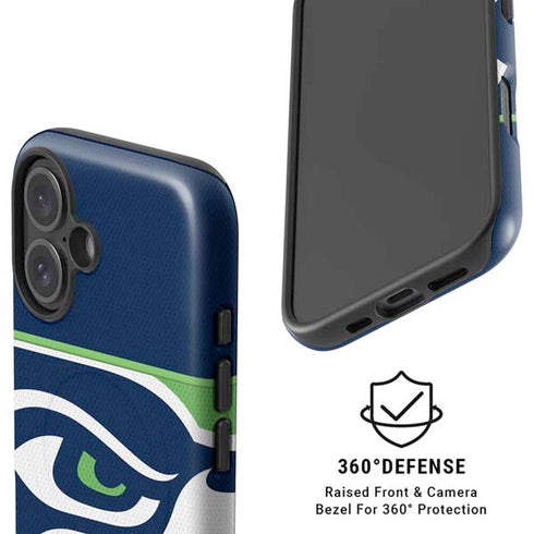 NFL Seattle Seahawks Zone Block iPhone 16 Magsafe Impact Case