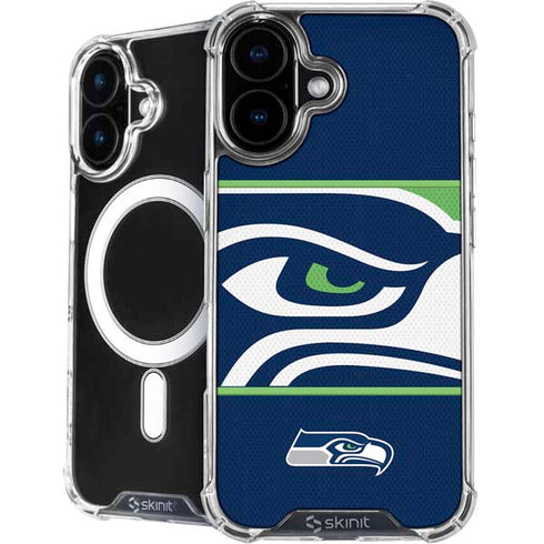 NFL Seattle Seahawks Zone Block iPhone 16 Plus MagSafe Case