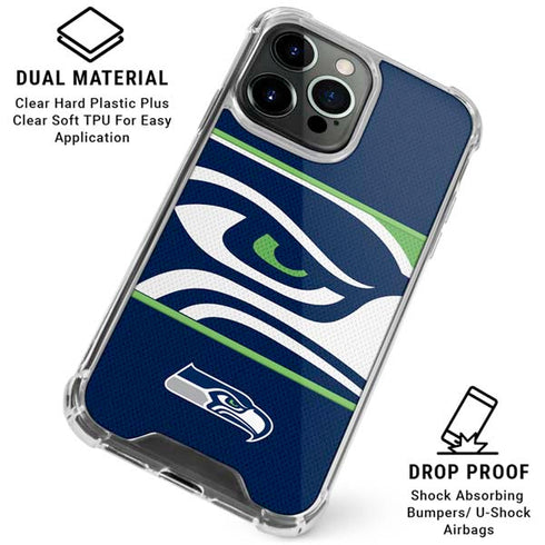 NFL Seattle Seahawks Zone Block iPhone 16 Pro Clear Case