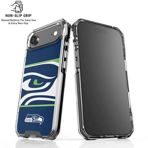 NFL Seattle Seahawks Zone Block iPhone 17 Air Clear Case