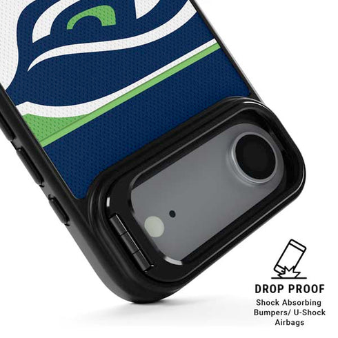 NFL Seattle Seahawks Zone Block iPhone 17 Air Kickstand Case