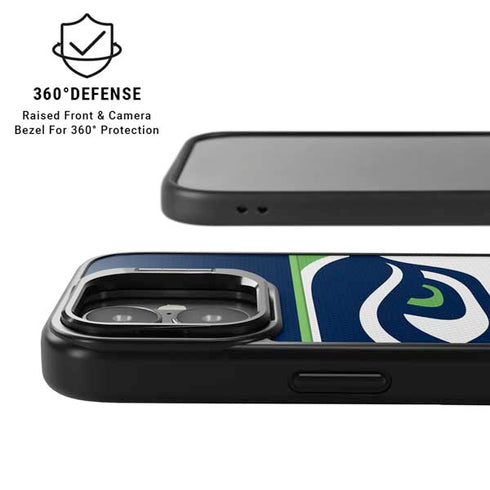 NFL Seattle Seahawks Zone Block iPhone 17 Kickstand Case