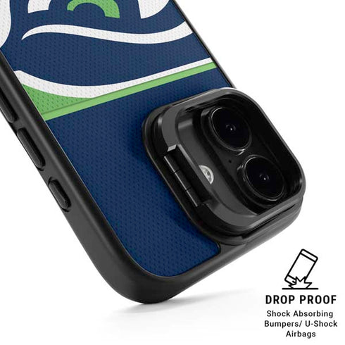 NFL Seattle Seahawks Zone Block iPhone 17 Kickstand Case