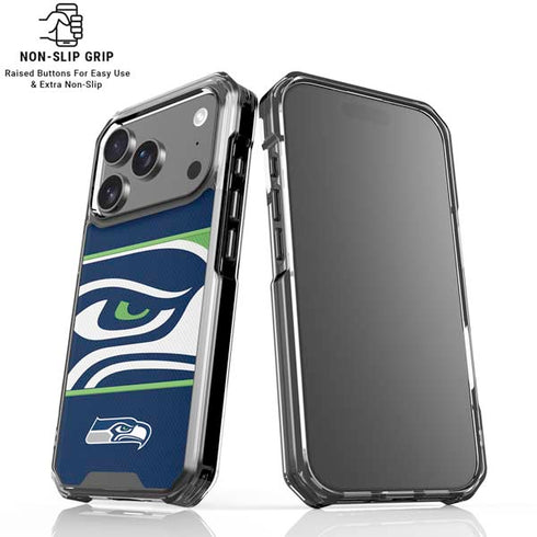 NFL Seattle Seahawks Zone Block iPhone 17 Pro Clear Case